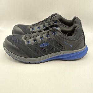 Keen Utility Men's Size 10EE Black Blue Steel Toe Work Boot Shoes ASTM F2413-18